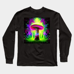 Shrooms Blacklight Poster Art 10 Long Sleeve T-Shirt